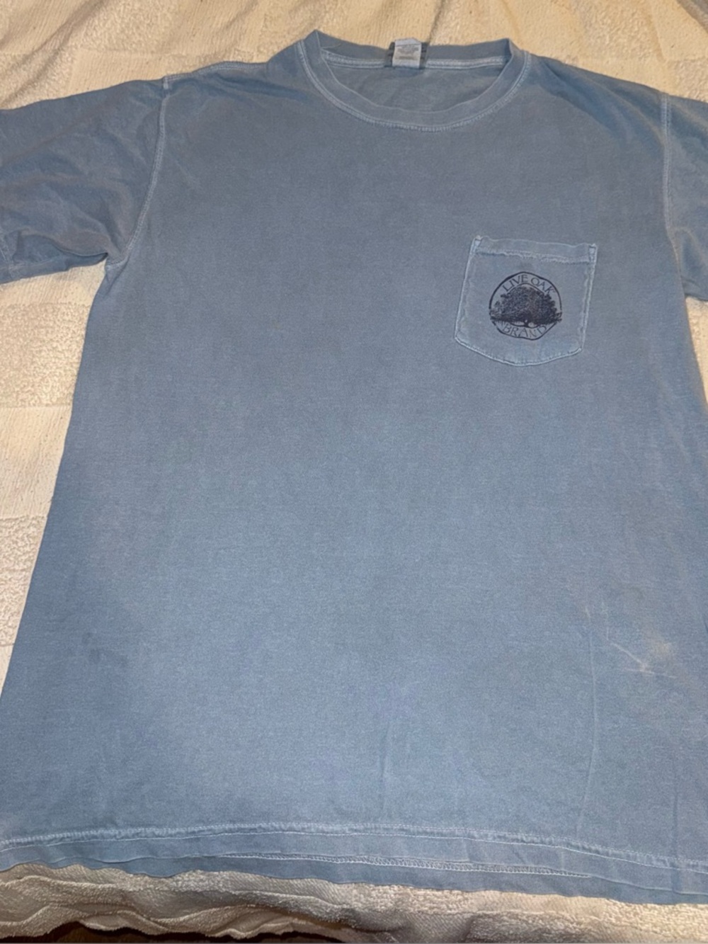 Comfort Colors Men's Pocket Tee in Dusty Blue